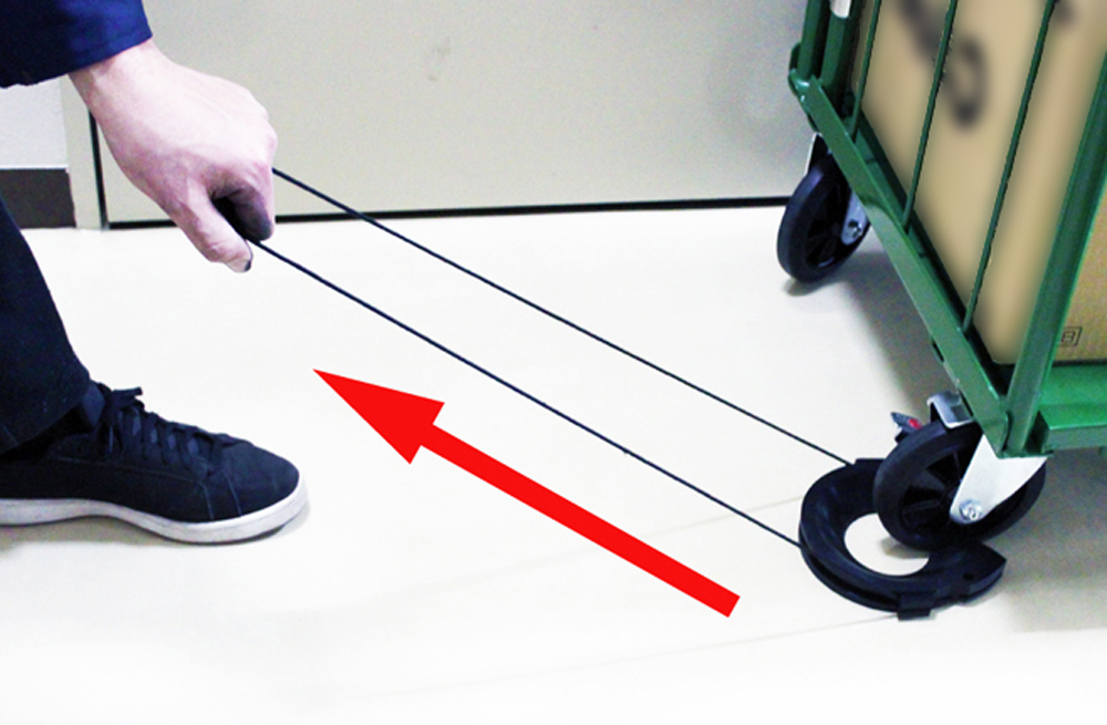  オープンリング方式：付属の紐を引っ張るだけで簡単にキャスパーの取り外しが可能です