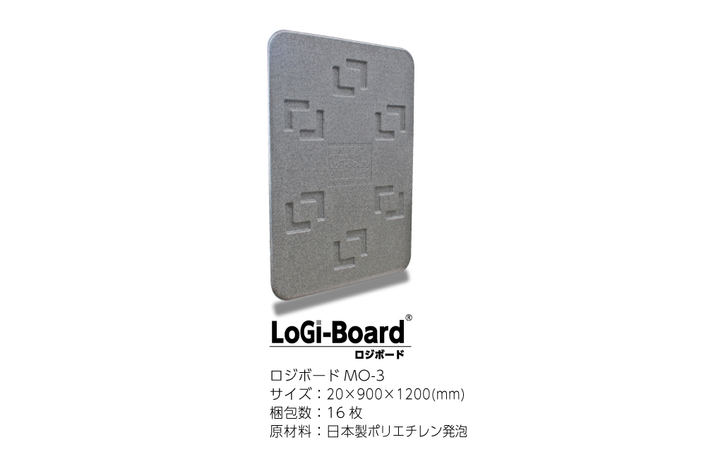 ロジボードMO-3（20×900×1200）：2ｃｍ厚の輸送用緩衝材は、業界初