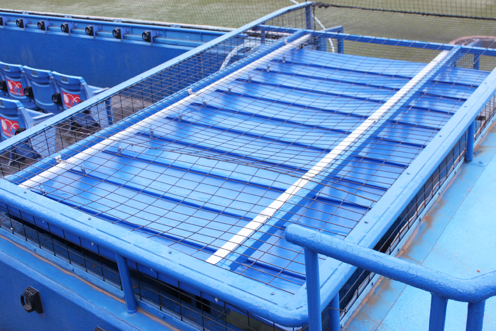 明治神宮球場様：雨除けテント設置工事