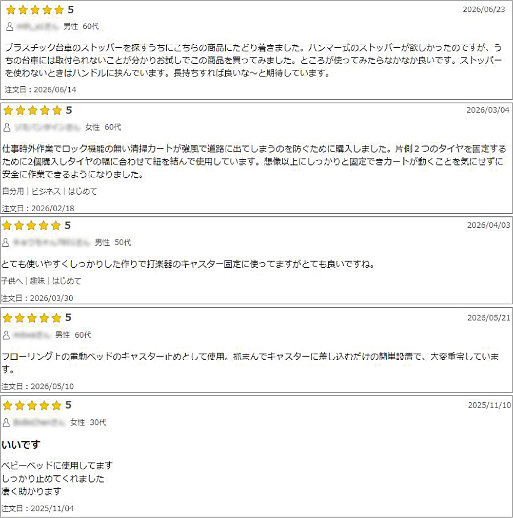 キャスパー2nd Mサイズ:商品レビュー(一部抜粋)