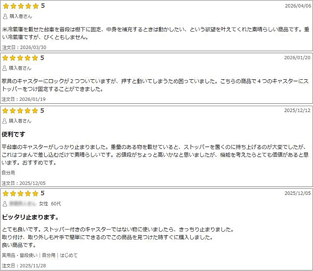 キャスパー・キャスパー2nd Sサイズ:商品レビュー(一部抜粋)